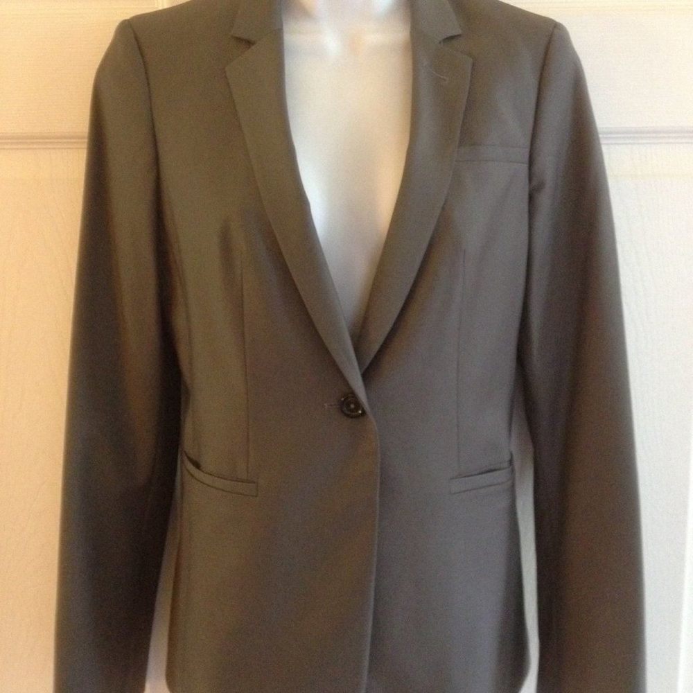 Banana Republic Gray Wool Blazer Jacket 4